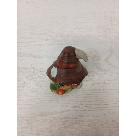 Vintage Ceramic Scarecrow Figurine Halloween Decor Hand Painted Collectible - Picture 3 of 16